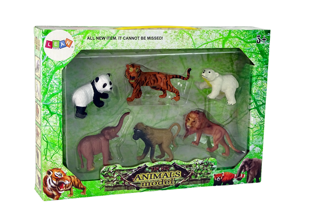 Lot de 6 figurines d'animaux sauvages animaux du monde