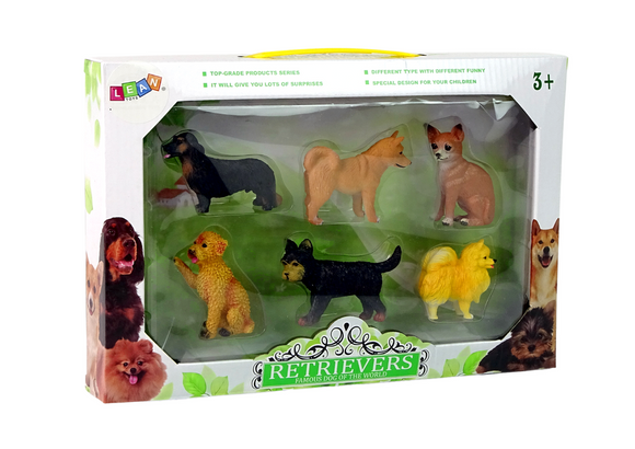 Ensemble de 6 figurines Chiens de race pure Chien célèbre du monde
