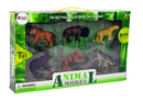 African Forest Animals Figure Set Bear Tiger