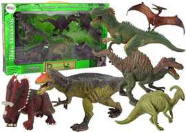 Ensemble de 6 figurines de dinosaures de grande taille monde préhistorique