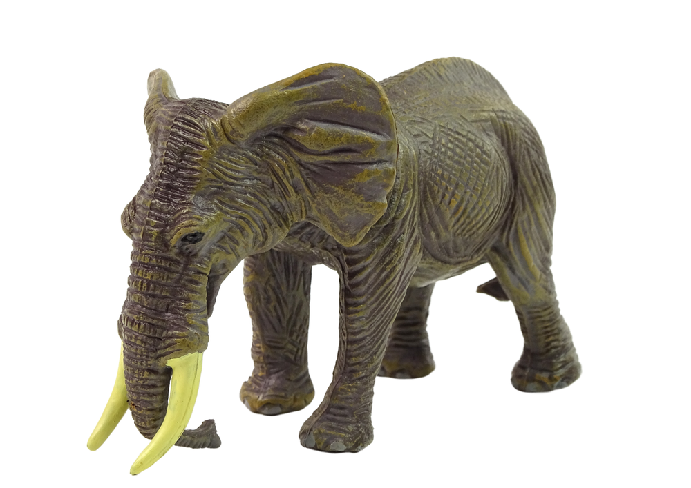 Grande figurine de collection d'éléphant animaux du monde