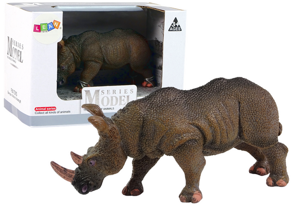 Grande figurine de collection rhinocéros animaux du monde