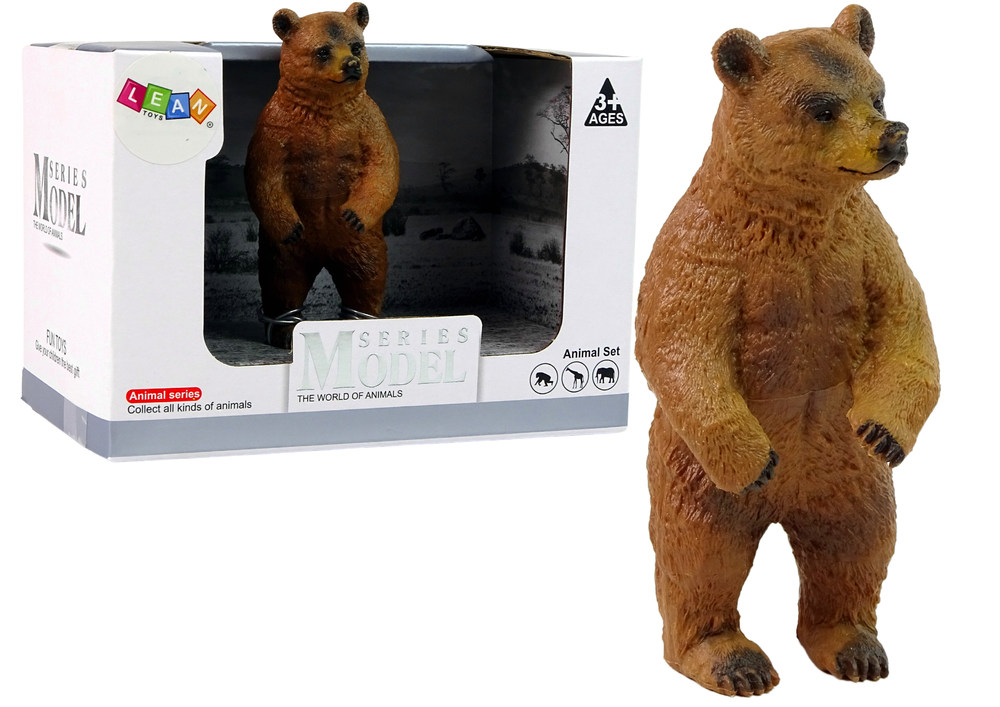 Figurine de collection ours brun animaux du monde
