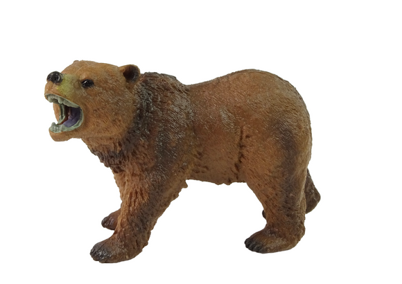 Figurine de collection ours brun animaux du monde