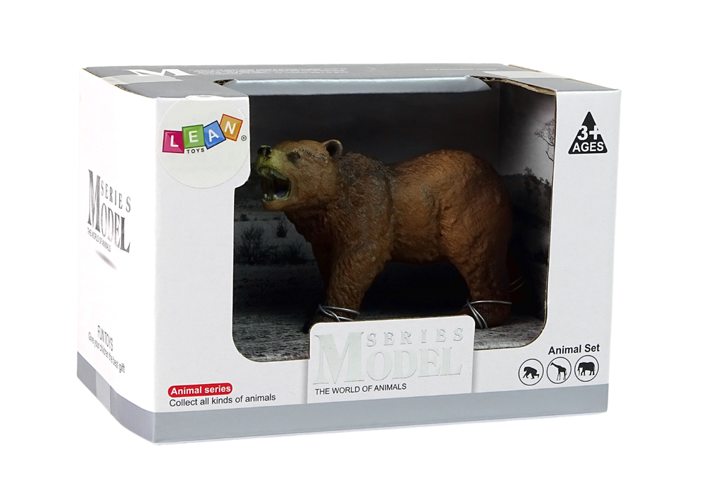 Figurine de collection ours brun animaux du monde