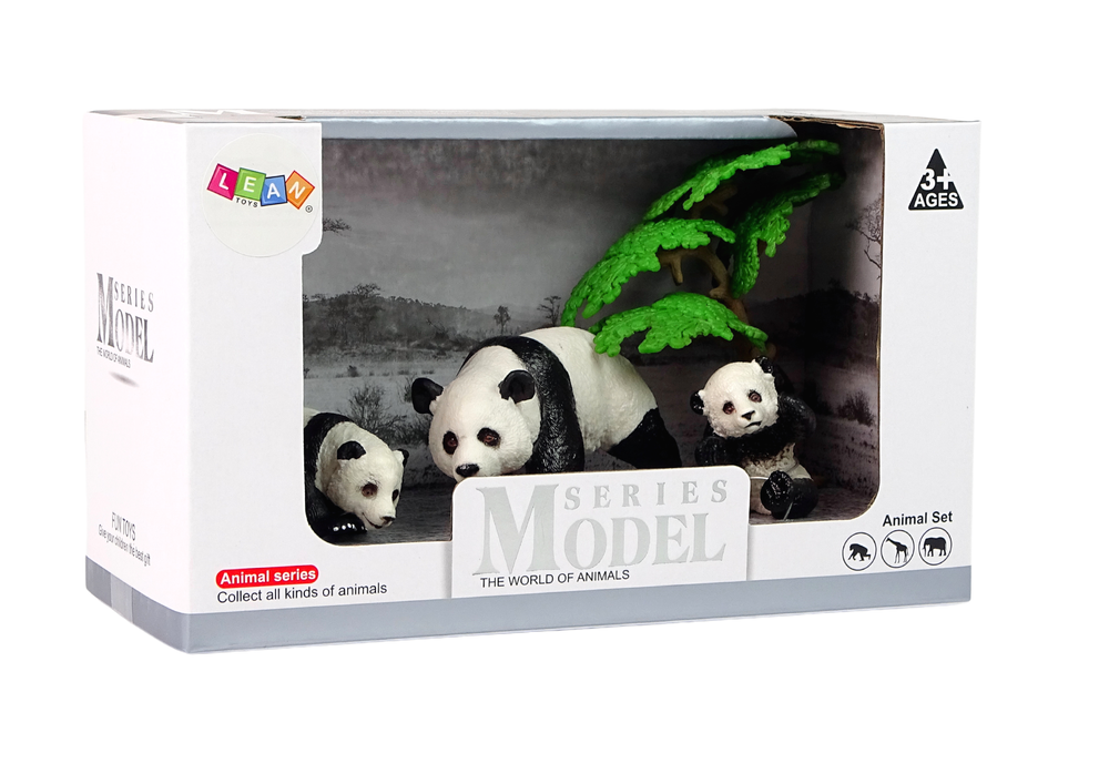 Ensemble de figurines d'animaux panda