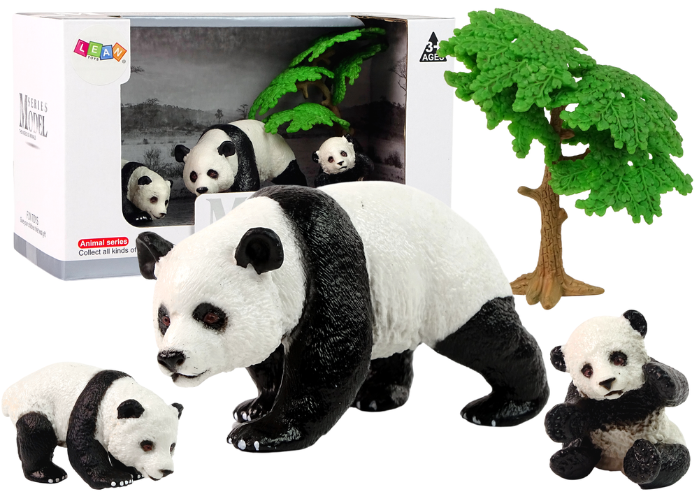 Ensemble de figurines d'animaux panda