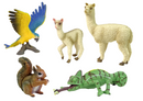 Figurine Animaux Set Perroquet Panda
