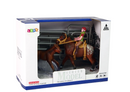 Set of 2 figurines Horse and foal in a corral + Rider-3