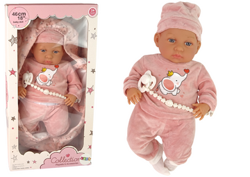 Poupée bébé 46 cm Tétine rose Bébé Éléphant