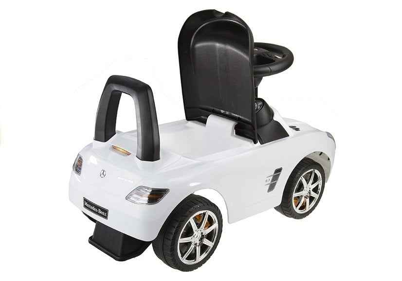 Mercedes-Benz SLS AMG White - Kids Push Along Ride On Car