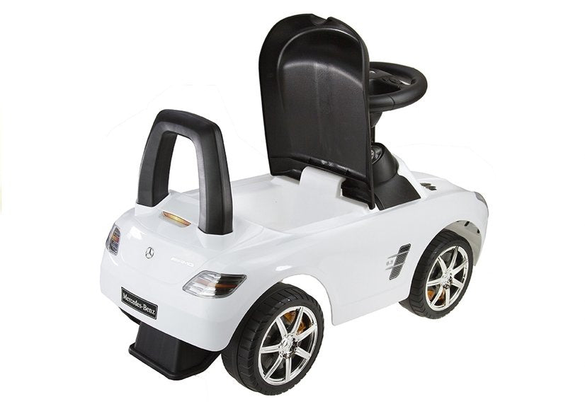 Mercedes-Benz SLS AMG White - Kids Push Along Ride On Car