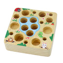 Wooden Carrots Earthworm Rod Magnet Game-2