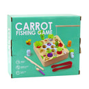 Wooden Carrots Earthworm Rod Magnet Game-4