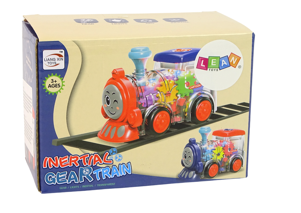 Locomotive pour tout-petits avec lumières led et roues mobiles et entraînement par friction