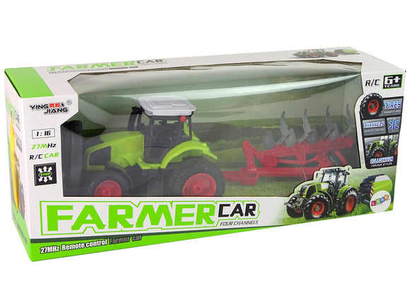 Tracteur télécommandé 1:16 pilot roues en caoutchouc