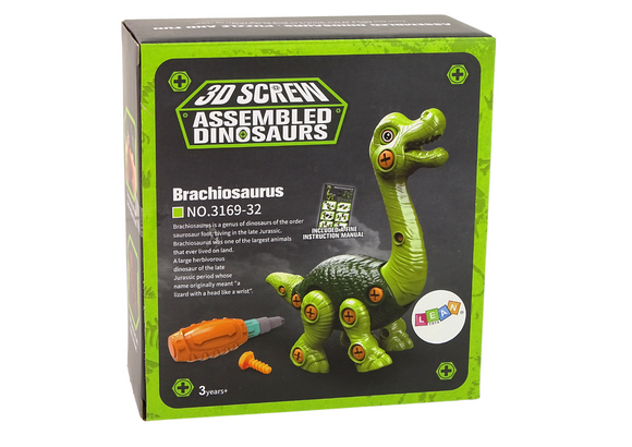 Dinosaure brachiosaure à démonter vert