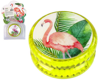 Jeu d'artisanat Jojo avec Flamingo Un jouet intemporel YoYo jaune