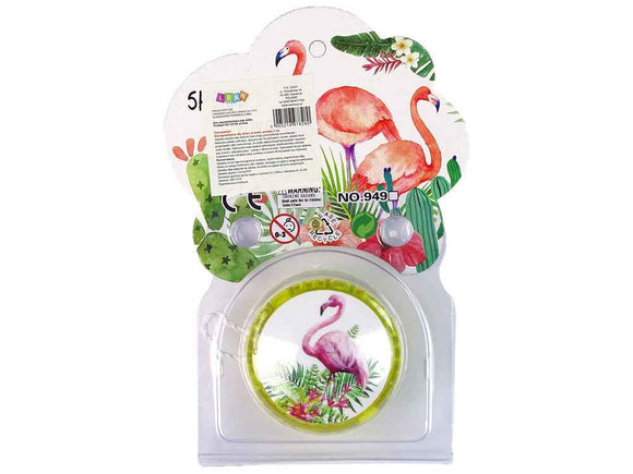 Jeu d'artisanat Jojo avec Flamingo Un jouet intemporel YoYo jaune