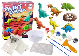 Kit de moulage en plâtre diy peinture dinosaures