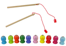 Wooden Fish Catching Game 2 Fishing Rods Kitten-4