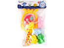 Rubber Mesh Giraffe Bathing Animal Set-5