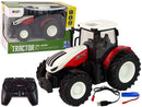 Agricultural Tractor 1:24 Remote Controlled R/C Pilot Farm White Red