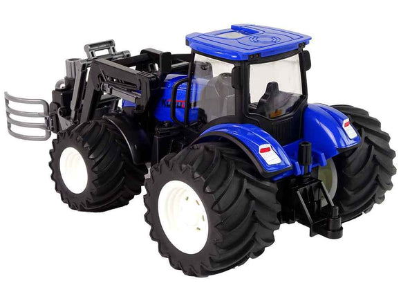 Remote-controlled tractor with grab handle Blue