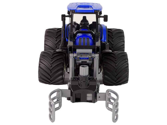 Remote-controlled tractor with grab handle Blue