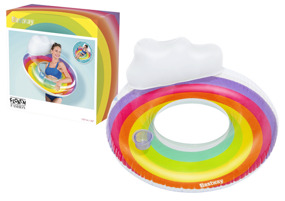 Bouée gonflable 107 cm Rainbow Bestway 43647