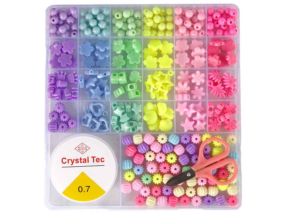 Ensemble de perles pour la fabrication de bijoux, 6 couleurs