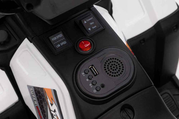 Electric Ride On Quad JC915 White