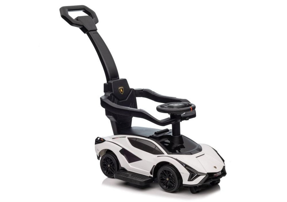 Lamborghini QLS-996T Ride-on With Pusher White
