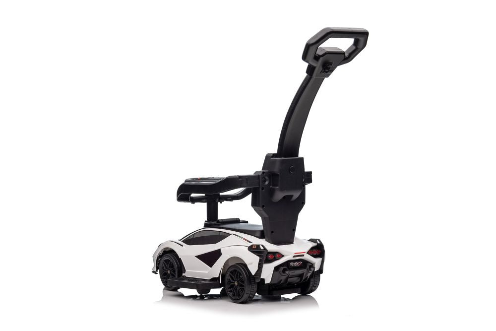 Lamborghini QLS-996T Ride-on With Pusher White