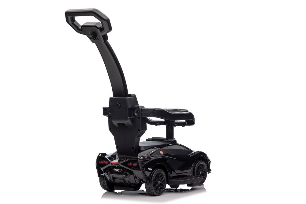 Lamborghini QLS-996T Ride-on With Pusher Black