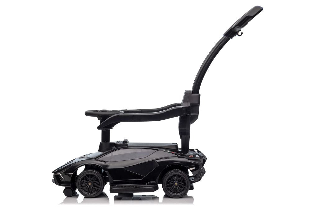 Lamborghini QLS-996T Ride-on With Pusher Black