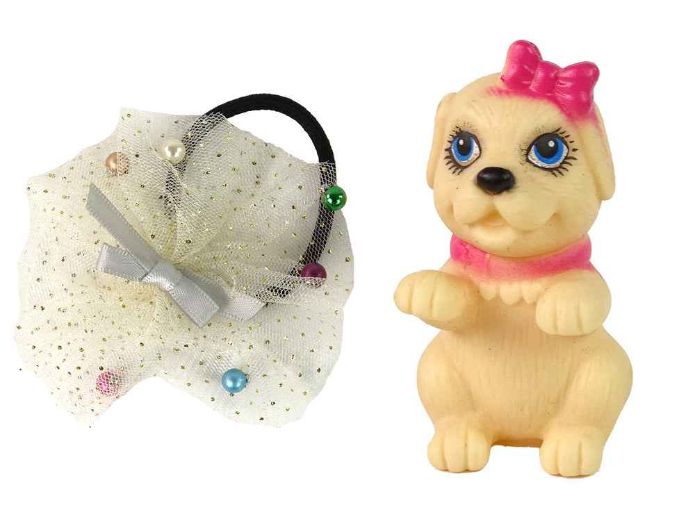 Poupée pour enfants Emily avec chien aux cheveux longs