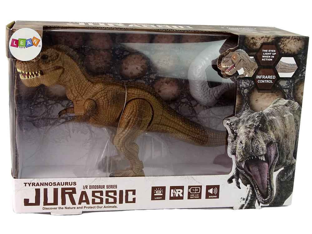 Dinosaure télécommandé Tyrannosaurus Rex marron