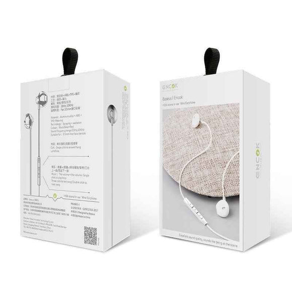 Écouteurs intra-auriculaires filaires Baseus Encok H06 argent (NGH06-0S)