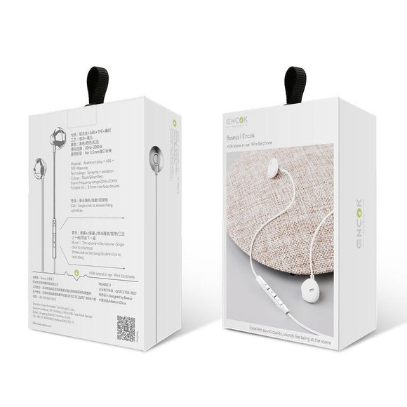 Écouteurs intra-auriculaires filaires Baseus Encok H06 argent (NGH06-0S)