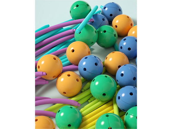 3D Constructive Geometric Bricks Set 142el.