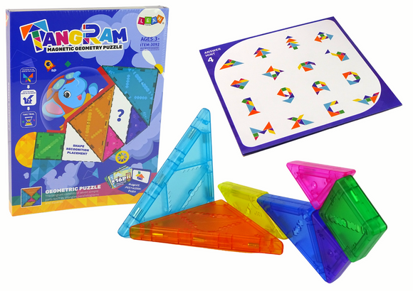 Puzzle Tangram 7 blocs magnétiques