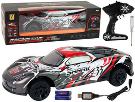 Voiture de sport R/C 1:8 Gris Blanc
