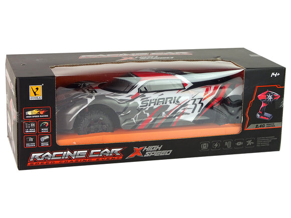 Voiture de sport R/C 1:8 Gris Blanc