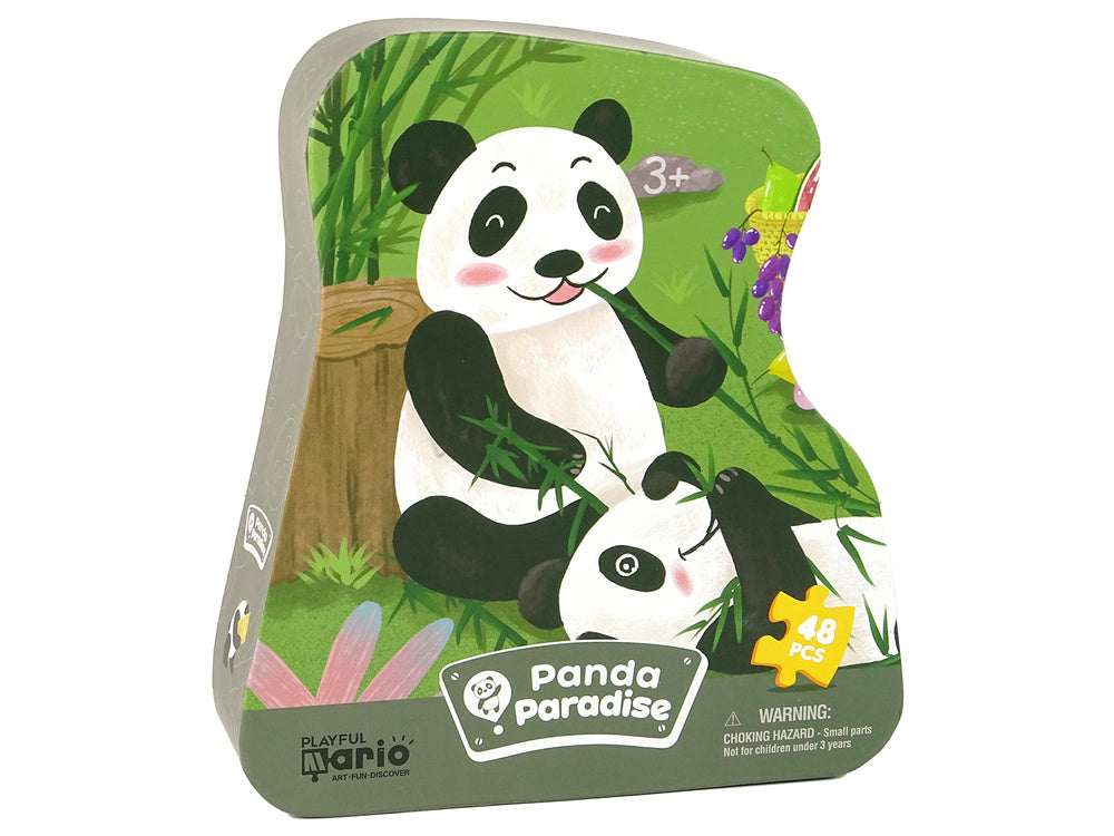 Puzzle panda forêt de bambou 48 éléments