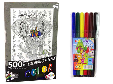 Puzzle Couleurs 500 Éléphant