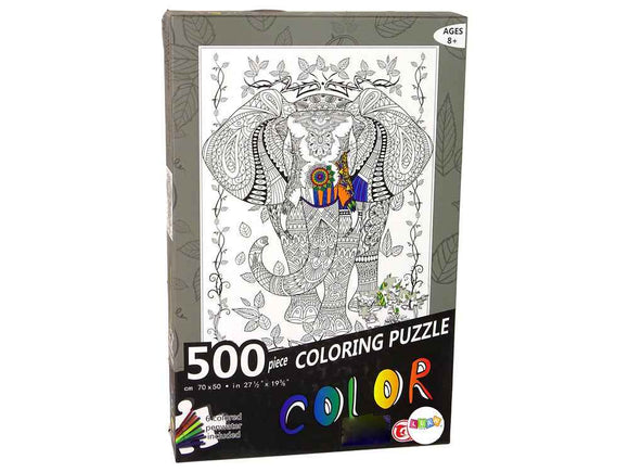 Puzzle Couleurs 500 Éléphant