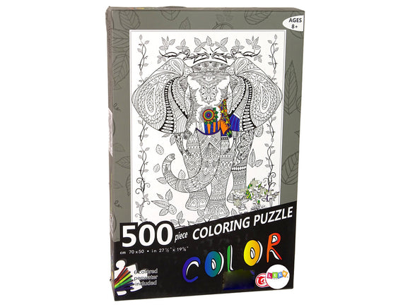 Puzzle Couleurs 500 Éléphant