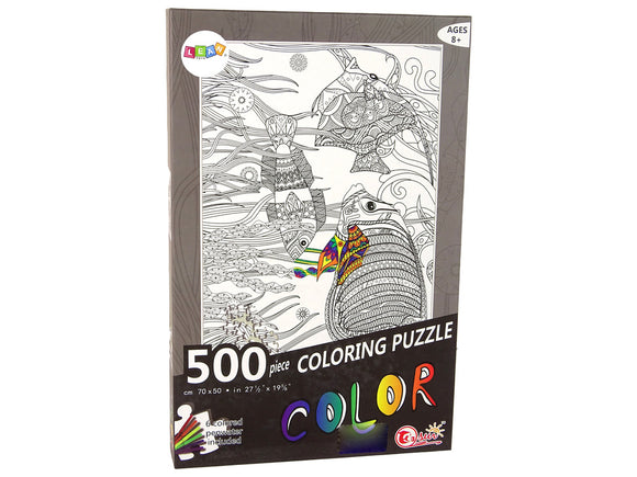 Puzzles à colorier 500 pièces Poisson Océan
