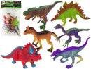 Figurines de dinosaures colorées 6 pièces